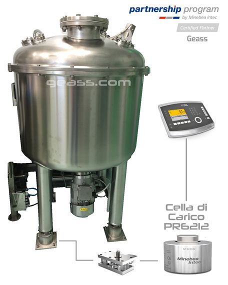 Pesatura Serbatoio Cella di carico Minebea PR6212 geass