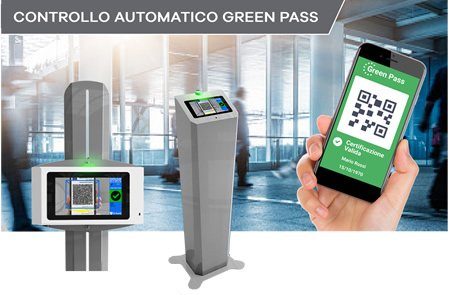 Controllo Automatico Greenpass Dylog GPC piantana e Totem - GEASS Torino