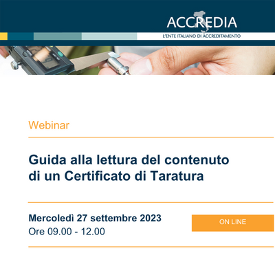 Webinar Accredia Certificato di Taratura1 - GEASS Torino