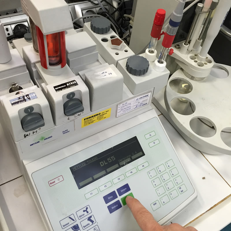 Taratura Titolatore Potenziometrico Mettler Toledo Geass Torino