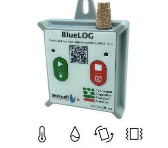 Datalogger Trasporti BLU LOG Temperatura umidita vibrazioni Tilt - GEASS Torino