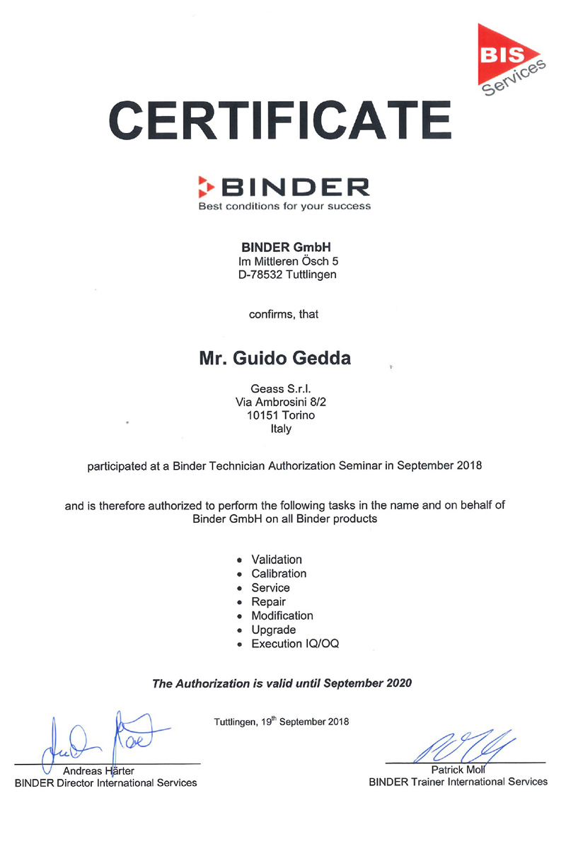 Service Training Binder Gedda Guido Geass 2018 - GEASS Torino