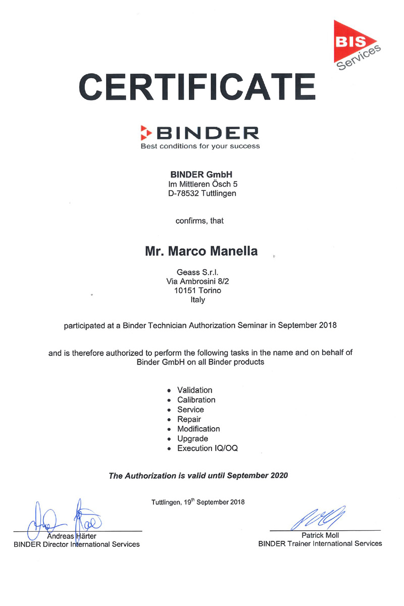 Service Training Binder Marco Manella Geass 2018 - GEASS Torino