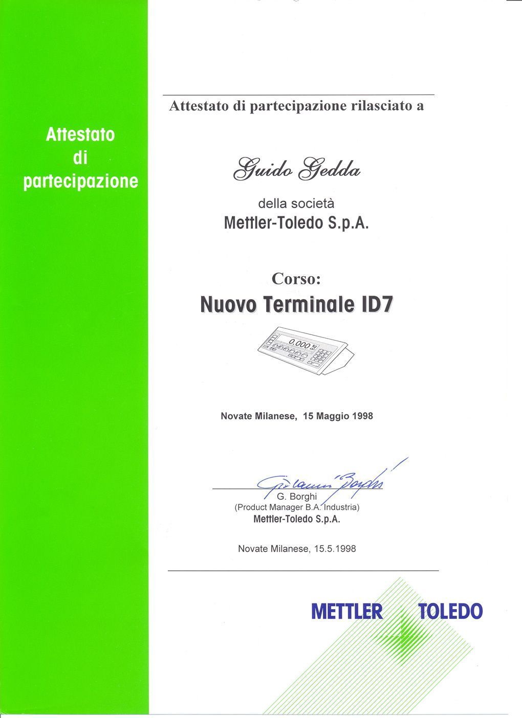 Terminale industriale ID7 Mettler 1998 g - GEASS Torino