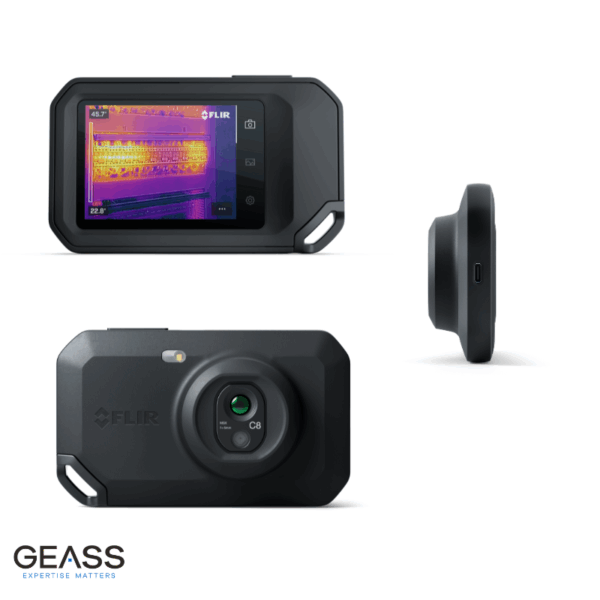 Nuova Termocamera compatta FLIR C8 - Alta risoluzione, display 3.5 pollici, miglioramento immagine - geas.com