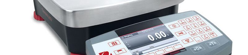 Bilancia industriale da banco Ohaus Ranger 7000 ad alta risoluzione per la produzione contapezzi e SQC preconfezionati